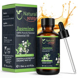 Natural Way Jasmine Essential Oil | Premium Grade Essential Oils for Hair Care, Oil for Skin, Aromatherapy, & Diffuser | Essential Oil for Skin Tag Remover, Massage Oil & Humidifier Use | 4 Fl Oz (120 mL)