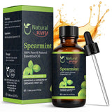 Spearmint Essential Oil for Diffusers | Natural Aroma Oil for Home Fragrance, Humidifier & DIY Candle Making, Long Lasting Scent for Office, Bedroom & Soothing Scent 4 Fl Oz (120 mL)