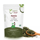 Stinging Nettle Leaf Cut & Sifted (Urtica dioica) Herbal Tea - European Wild-Harvest | Kosher Certified | Vegan, Non GMO & Gluten Free | USDA Certified | Origin - Albania