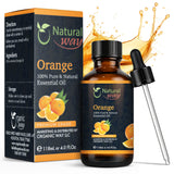 Natural Way Orange Essential oil | Pure Aromatherapy Oil for Diffusers, Hair Growth, Skin, Scalp Care, Massage | Refreshing Hair Oil for Women & Men | Organic Essential Oil for Diffuser | 4 Fl Oz (120 mL)