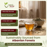 Sage Leaf Cut & Sifted (Salvia officinalis) | Herbal Tea - European Wild-Harvest | Kosher Certified | Raw, Non GMO & Gluten Free | USDA Certified | Origin - Albania