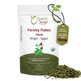 Dried Parsley Flakes - Herbal Tea - European Wild-Harvest | USDA & Kosher Certified | Vegan, Non GMO & Gluten Free | Origin - Egypt