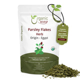 Dried Parsley Flakes - Herbal Tea - European Wild-Harvest | USDA & Kosher Certified | Vegan, Non GMO & Gluten Free | Origin - Egypt