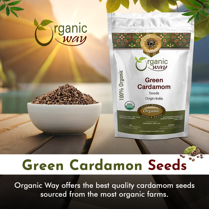 Organic Way Green Cardamom Seeds