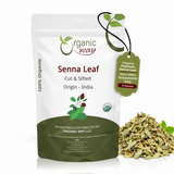 Senna Leaf Cut & Sifted (Cassia angustifolia) - Herbal Tea | Kosher & USDA Certified | Vegan, Non-GMO & Gluten Free | Tested for Heavy Metal | 100% Raw from India