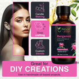 Bergamot Essential Oil for Diffusers | Natural Aroma Oil for Home Fragrance, Humidifier & DIY Candle Making, Long Lasting Scent for Office, Bedroom & Soothing Scent 4 Fl Oz (120 mL)