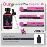 Bergamot Essential Oil for Diffusers | Natural Aroma Oil for Home Fragrance, Humidifier & DIY Candle Making, Long Lasting Scent for Office, Bedroom & Soothing Scent 4 Fl Oz (120 mL)