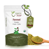 Fennel Seed Powder (Foeniculum vulgare) - Improve Digestion | Kosher Certified | Raw, Vegan, Non GMO & Gluten Free | USDA Certified | Origin - India