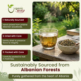 Hawthorn Leaf and Flower Cut & Sifted (Crataegus monogyna) - Herbal Tea | European Wild-Harvest | USDA & Kosher Certified | Non GMO & Gluten Free | Origin - Albania