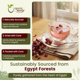 Dried Red Rose Buds - Herbal Tea | European Wild-Harvest | USDA & Kosher Certified | Vegan, Non GMO & Gluten Free | Origin - Egypt