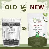 Organic Way Gokshura Powder (Tribulus Terrestris) - Organic & Kosher Certified | Raw, Vegan, Non GMO & Gluten Free | USDA Certified | Origin - India