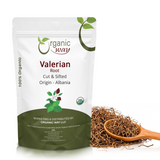 Valerian Root Cut & Sifted (Valeriana Officinalis) - Herbal Tea | European Wild-Harvest | Kosher & USDA Certified | Vegan, Non-GMO & Gluten Free | 100% Raw from Albania