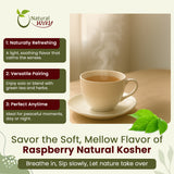 Natural Raspberry Leaf Powder (Rubus idaeus) - Herbal Tea | European Wild-Harvest | Kosher & USDA Certified | Vegan, Non-GMO & Gluten Free | 100% Raw from Albania