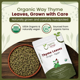 Organic Way Thyme Leaves Whole - Herbal Tea - Origin Egypt