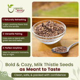 Whole Milk Thistle Seeds (Silybum marianum) - European Wild-Harvest, Kosher Certified, Vegan, Non GMO & Gluten Free, USDA Certified, Origin - Albania