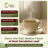 Dandelion Leaf (Taraxacum Officinale) Cut & Sifted - Herbal Tea | European Wild-Harvest | Kosher & USDA Certified | Vegan, Non-GMO & Gluten Free | 100% Raw from Albania