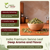 Senna Leaf Cut & Sifted (Cassia angustifolia) - Herbal Tea | Kosher & USDA Certified | Vegan, Non-GMO & Gluten Free | Tested for Heavy Metal | 100% Raw from India