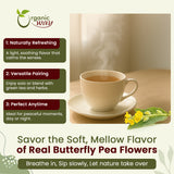 Dried Blue Butterfly Pea Flowers | Vegan, Non GMO & Gluten Free | USDA Certified | Raw from India