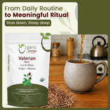 Valerian Root Cut & Sifted (Valeriana Officinalis) - Herbal Tea | European Wild-Harvest | Kosher & USDA Certified | Vegan, Non-GMO & Gluten Free | 100% Raw from Albania