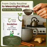 Dandelion Leaf (Taraxacum Officinale) Cut & Sifted - Herbal Tea | European Wild-Harvest | Kosher & USDA Certified | Vegan, Non-GMO & Gluten Free | 100% Raw from Albania