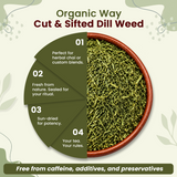 Organic Way Dill Weed Cut & Sifted - Herbal Tea - Origin Egypt