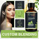 Citronella Essential Oil for Diffusers | Natural Aroma Oil for Home Fragrance, Humidifier & DIY Candle Making, Long Lasting Scent for Office, Bedroom & Soothing Scent 4 Fl Oz (120 mL)