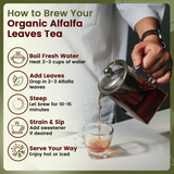 Organic Way Alfalfa Leaves Cut & Sifted - Herbal Tea - Origin Egypt