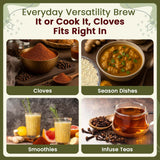 Premium Cloves Powder (Syzygium aromaticum) - Aromatic Spice | Kosher Certified | Raw, Vegan, Non GMO & Gluten Free | USDA Certified | Origin - Sri Lanka