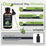 Citronella Essential Oil for Diffusers | Natural Aroma Oil for Home Fragrance, Humidifier & DIY Candle Making, Long Lasting Scent for Office, Bedroom & Soothing Scent 4 Fl Oz (120 mL)