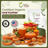 Premium Cinnamon Cassia Powder (Cinnamomum cassia) - Adds Flavour & Aroma | Kosher Certified | Vegan | Raw, Non GMO & Gluten Free | USDA Certified | Origin - India