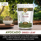 Organic Way Avocado Dried leaves Whole (16 Oz)