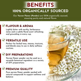 Organic Way Yarrow Flower Powder (Achillea millefolium) - Herbal Tea | European Wild-Harvest | Kosher & USDA Certified | Vegan, Non-GMO & Gluten Free | 100% Raw from Albania