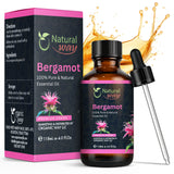 Bergamot Essential Oil for Diffusers | Natural Aroma Oil for Home Fragrance, Humidifier & DIY Candle Making, Long Lasting Scent for Office, Bedroom & Soothing Scent 4 Fl Oz (120 mL)