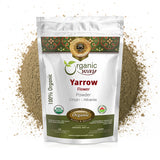 Organic Way Yarrow Flower Powder (Achillea millefolium) - Herbal Tea | European Wild-Harvest | Kosher & USDA Certified | Vegan, Non-GMO & Gluten Free | 100% Raw from Albania