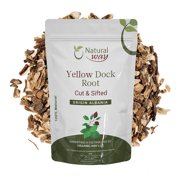 Natural Dried Yellow Dock Root Cut & Sifted