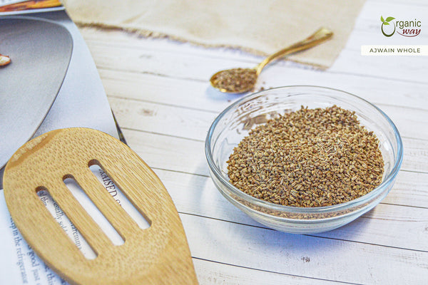 Ajwain/Carom Seeds Whole (Trachyspermum copticum) - Helps in Digestion | Kosher Certified | Vegan, Non GMO & Gluten Free | USDA Certified | Origin - India