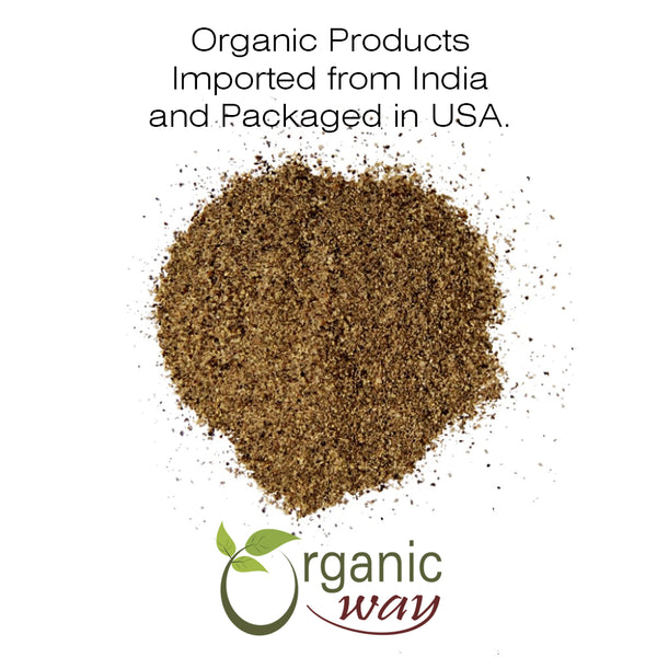 Organic Way Premium Black Pepper Powder (Black Tellicherry Peppercorn) - Adds Flavour & Aroma | Organic & Kosher Certified | Raw, Non GMO & Gluten Free | USDA Certified | Origin - Sri Lanka