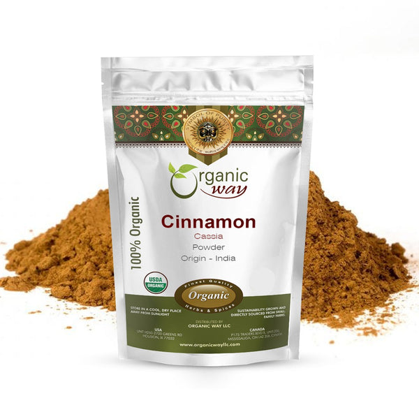 Premium Cinnamon Cassia Powder (Cinnamomum cassia) - Adds Flavour & Aroma | Kosher Certified | Vegan | Raw, Non GMO & Gluten Free | USDA Certified | Origin - India
