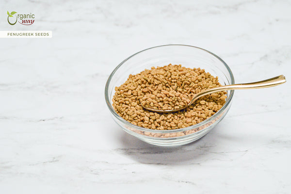 Fenugreek / Methi Seeds Whole (Trigonella Foenum) - Kosher & USDA Certified | Vegan, Non-GMO & Gluten Free | Tested for Heavy Metal and Purity | 100% Raw from India