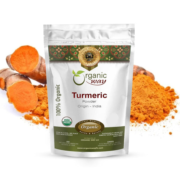 Turmeric/Haldi Root Powder - Kosher & USDA Certified | Non-GMO & Gluten Free | Tested for Heavy Metal and Purity | Resealable Bag | Curcumin Powder | 100% Raw from India