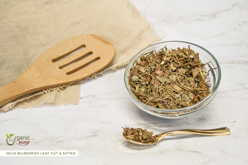 Wild Bilberries Leaf (Cut & Sifted), European Wild Harvest